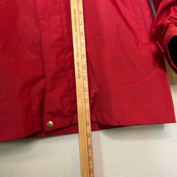 Ski Jacket XS Red Water Resistant Outfitter Trading Vail Colorado Hood Full Zip - Picture 7 of 15